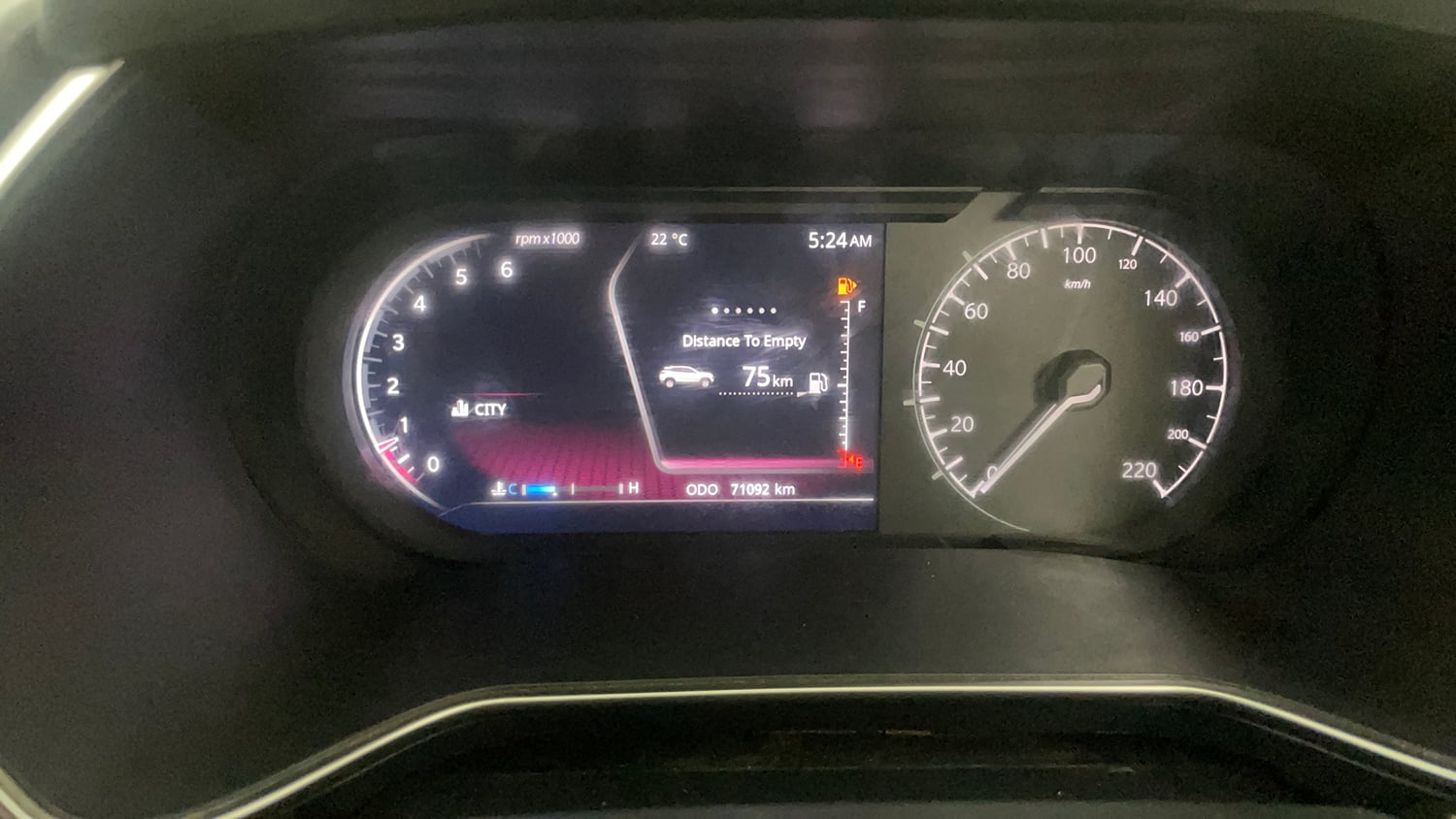 Used 2019 Tata Harrier XZ Diesel Manual interior CLUSTERMETER VIEW