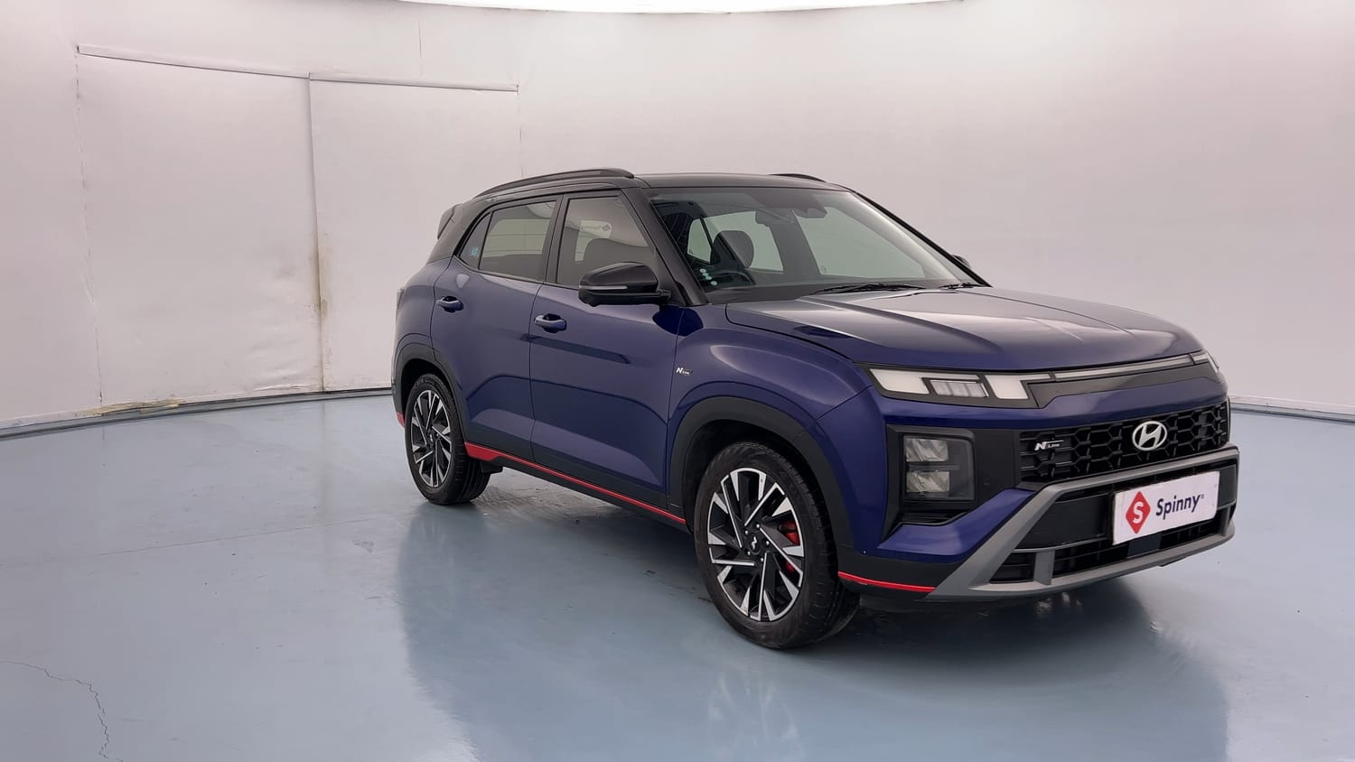 Used 2025 Hyundai Creta N-Line N10 1.5 Turbo DCT Dual Tone Petrol Automatic exterior RIGHT FRONT CORNER VIEW