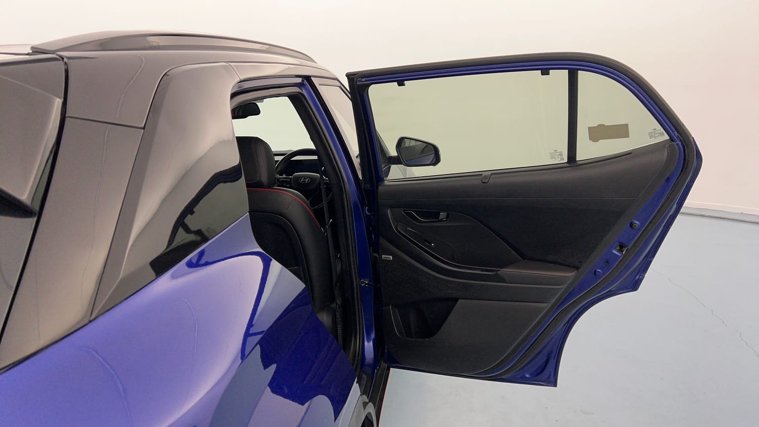 Used 2025 Hyundai Creta N-Line N10 1.5 Turbo DCT Dual Tone Petrol Automatic interior RIGHT REAR DOOR OPEN VIEW