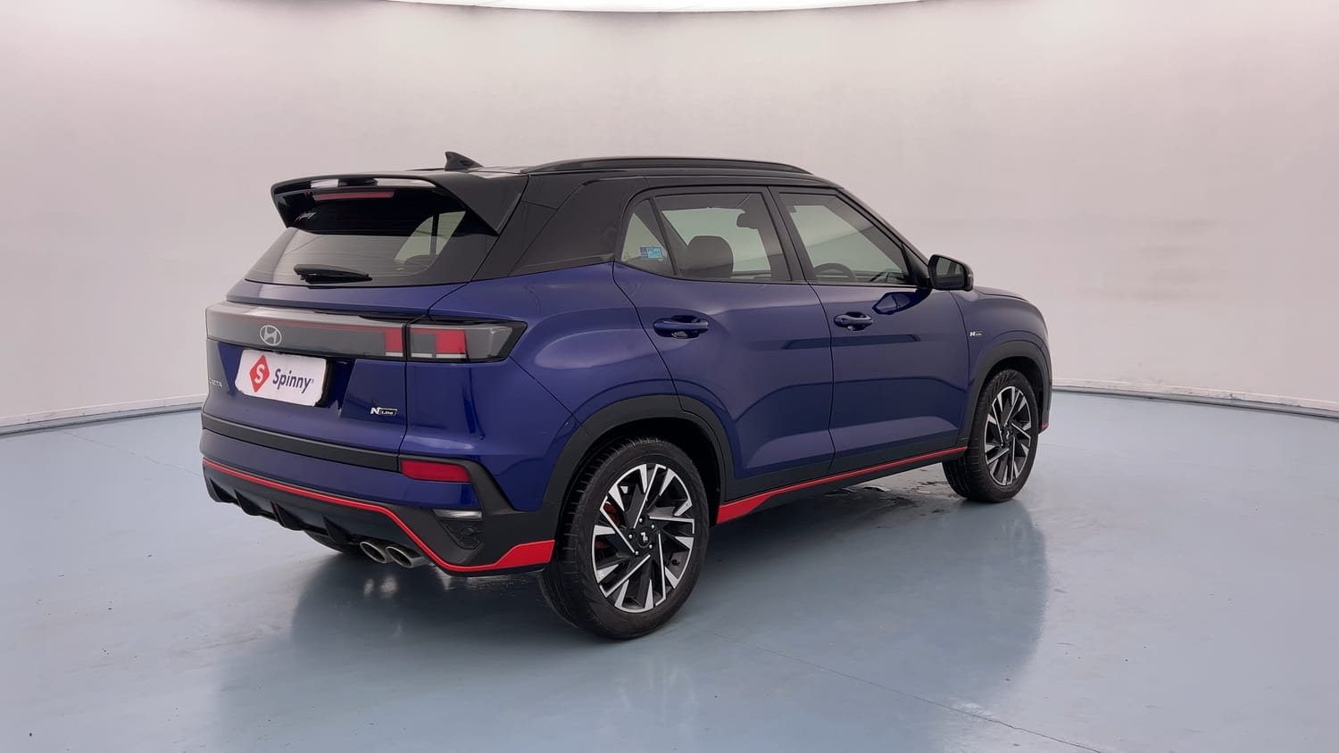 Used 2025 Hyundai Creta N-Line N10 1.5 Turbo DCT Dual Tone Petrol Automatic exterior RIGHT REAR CORNER VIEW