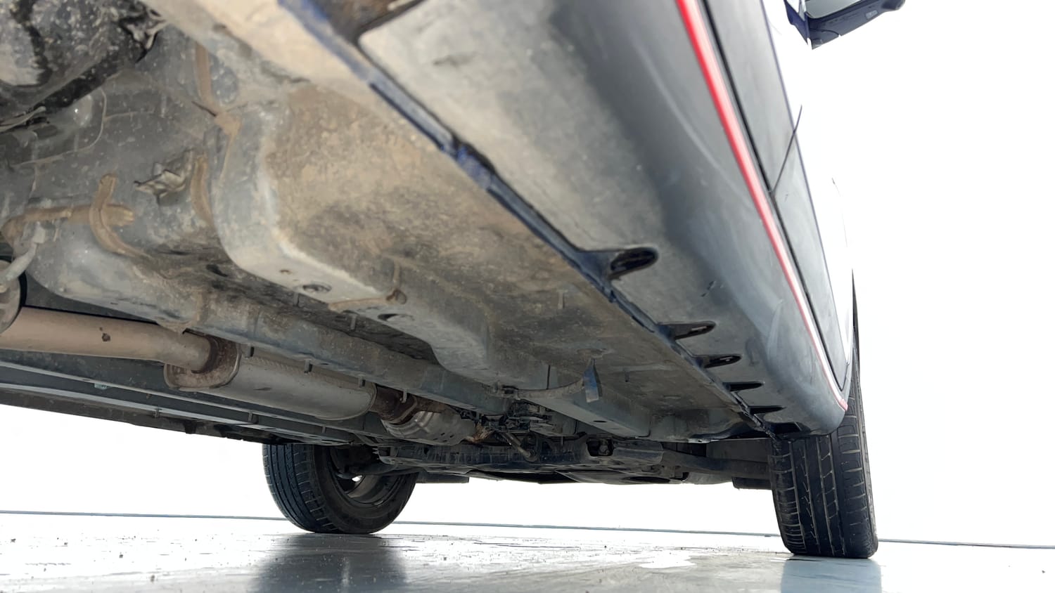 Used 2025 Hyundai Creta N-Line N10 1.5 Turbo DCT Dual Tone Petrol Automatic extra REAR RIGHT UNDERBODY VIEW