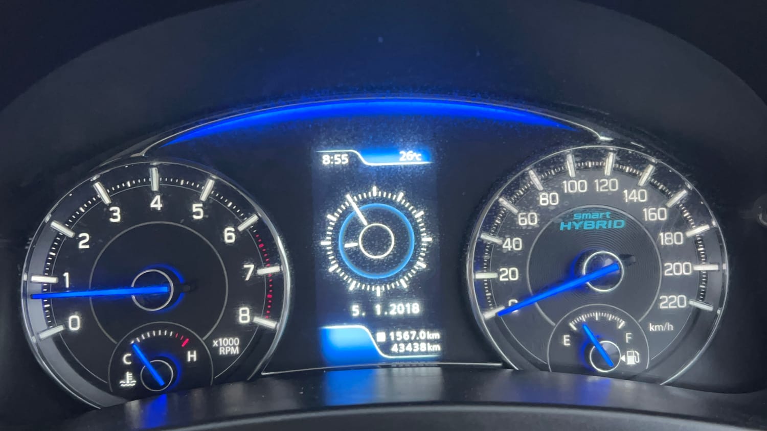 Used 2019 Maruti Suzuki Ciaz Alpha Hybrid 1.5 Petrol Manual interior CLUSTERMETER VIEW
