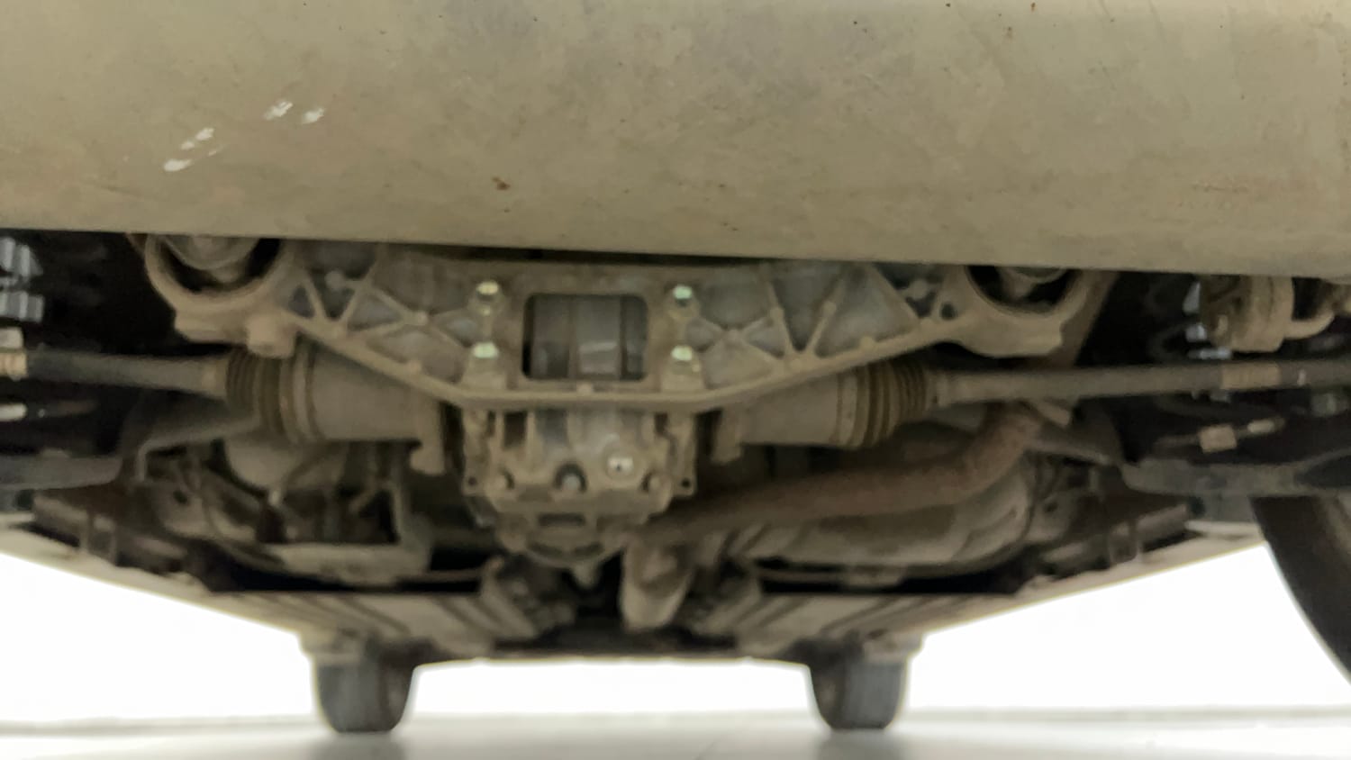 Used 2023 Toyota Urban Cruiser Hyryder V Neodrive AWD Dual tone Petrol Manual extra REAR UNDERBODY VIEW (TAKEN FROM REAR)