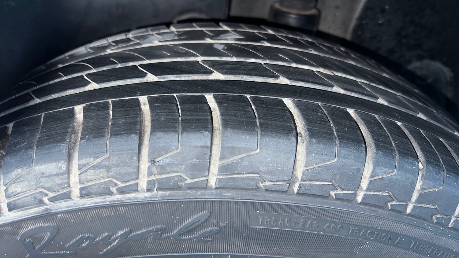 Used 2024 Hyundai Creta SX (O) 1.5 Petrol IVT Petrol Automatic tyres LEFT REAR TYRE TREAD VIEW