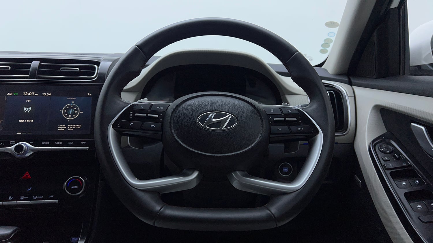 Used 2024 Hyundai Creta SX (O) 1.5 Petrol IVT Petrol Automatic interior STEERING VIEW