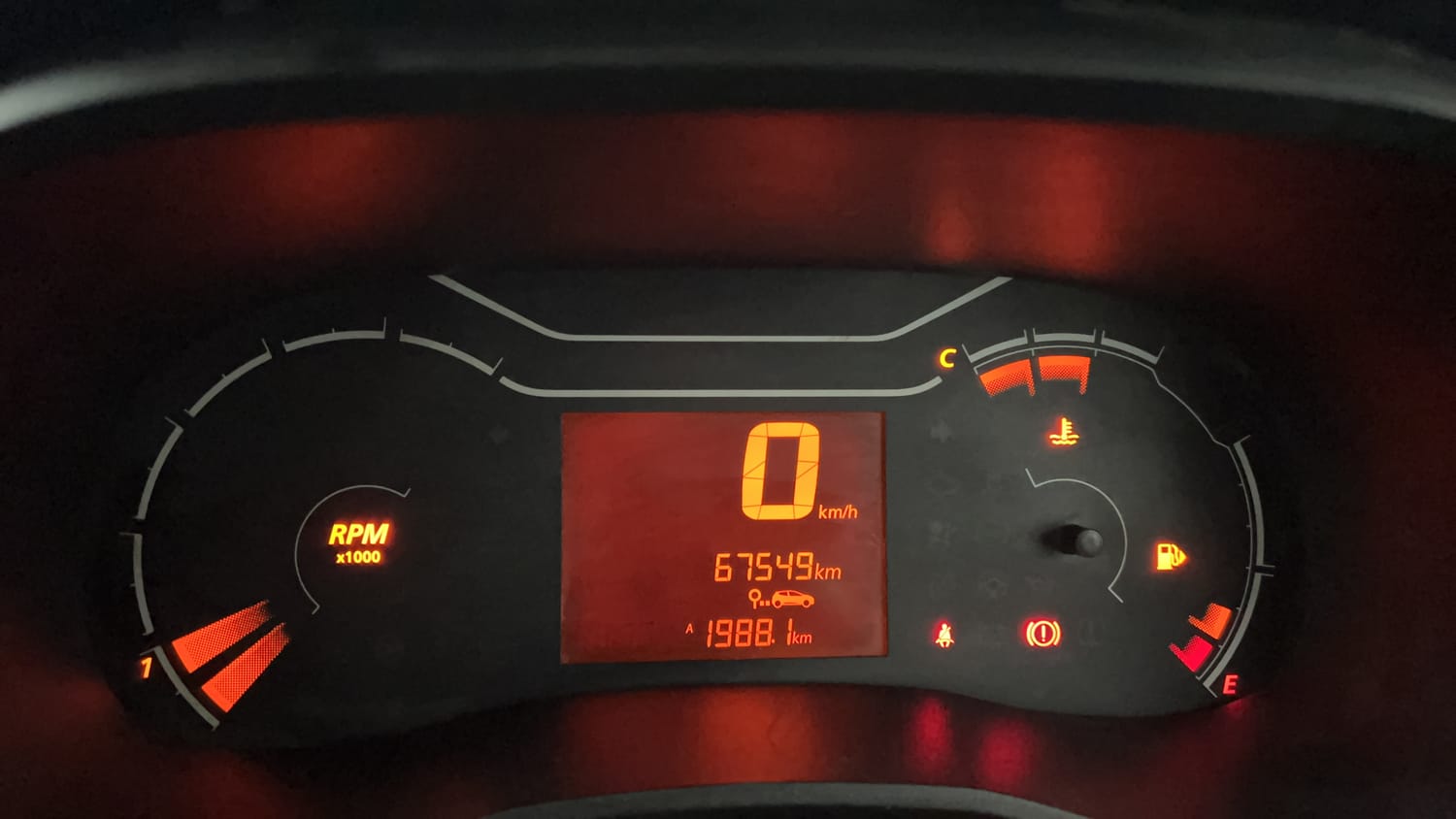 Used 2020 Renault Kwid RXL 1.0 MT Petrol Manual interior CLUSTERMETER VIEW