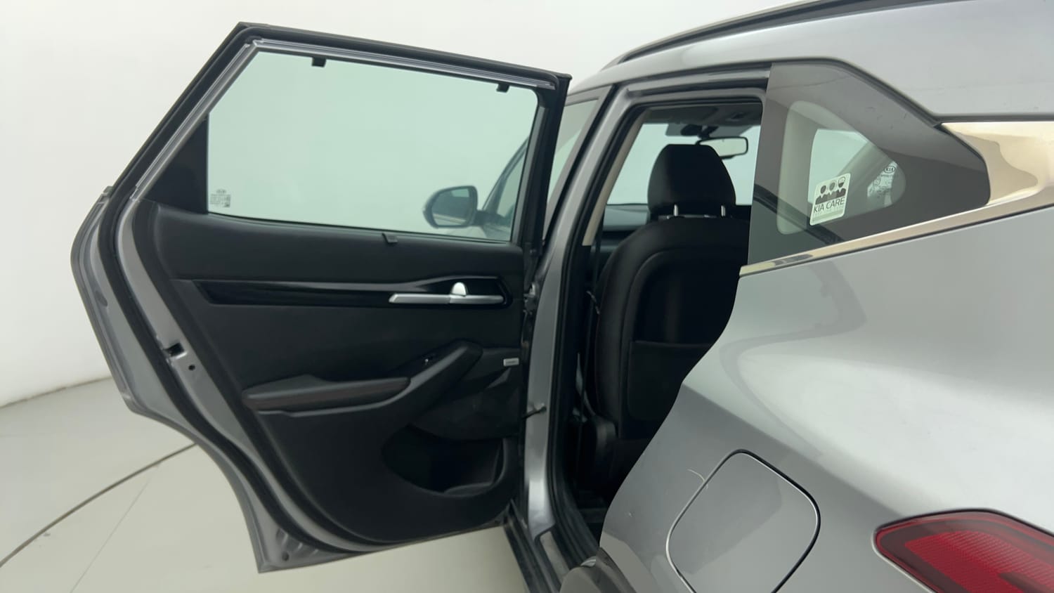 Used 2021 Kia Seltos GTX Plus 1.4 DCT Petrol Automatic interior LEFT REAR DOOR OPEN VIEW
