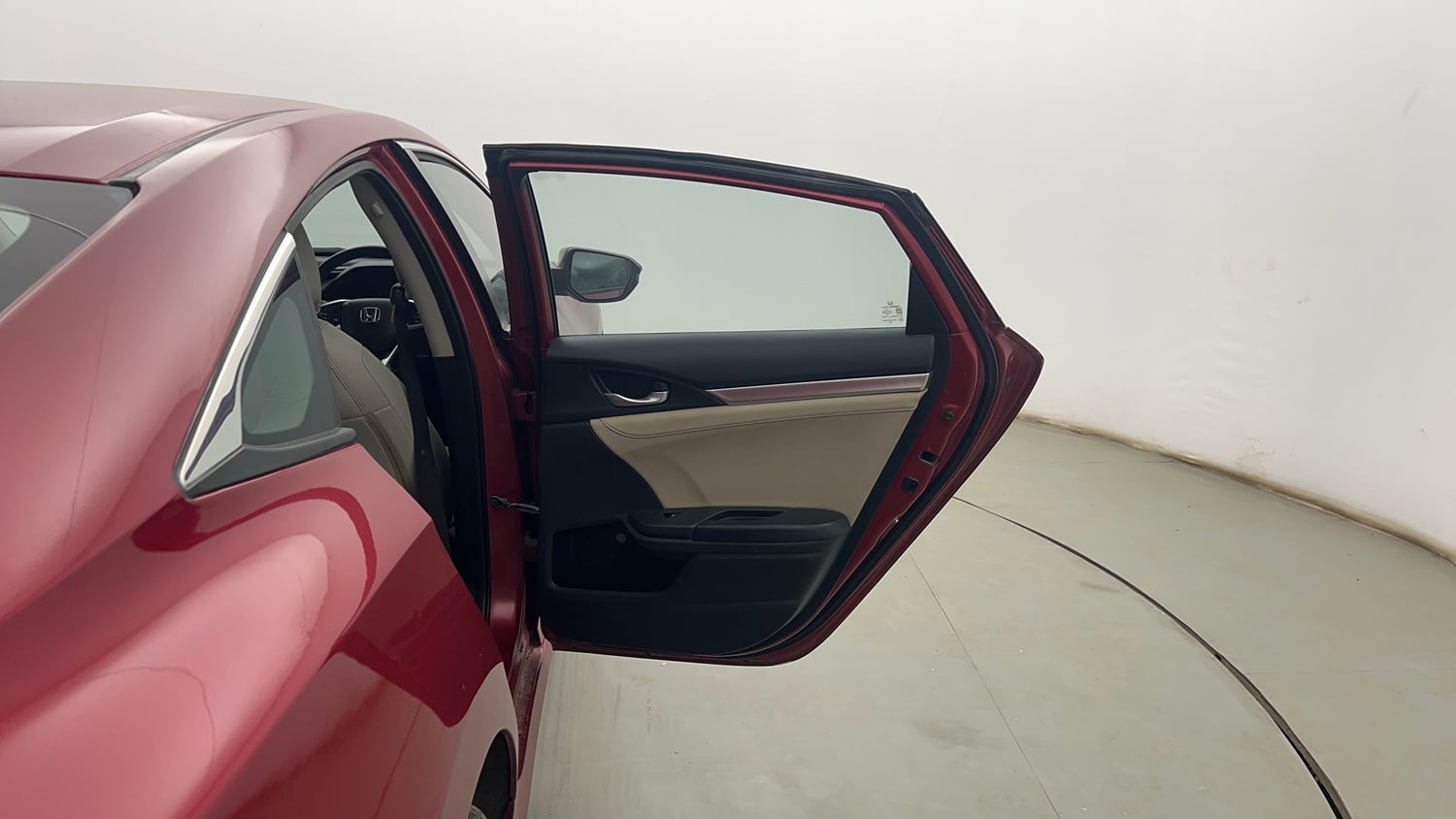 Used 2019 Honda Civic VX CVT Petrol Petrol Automatic interior RIGHT REAR DOOR OPEN VIEW