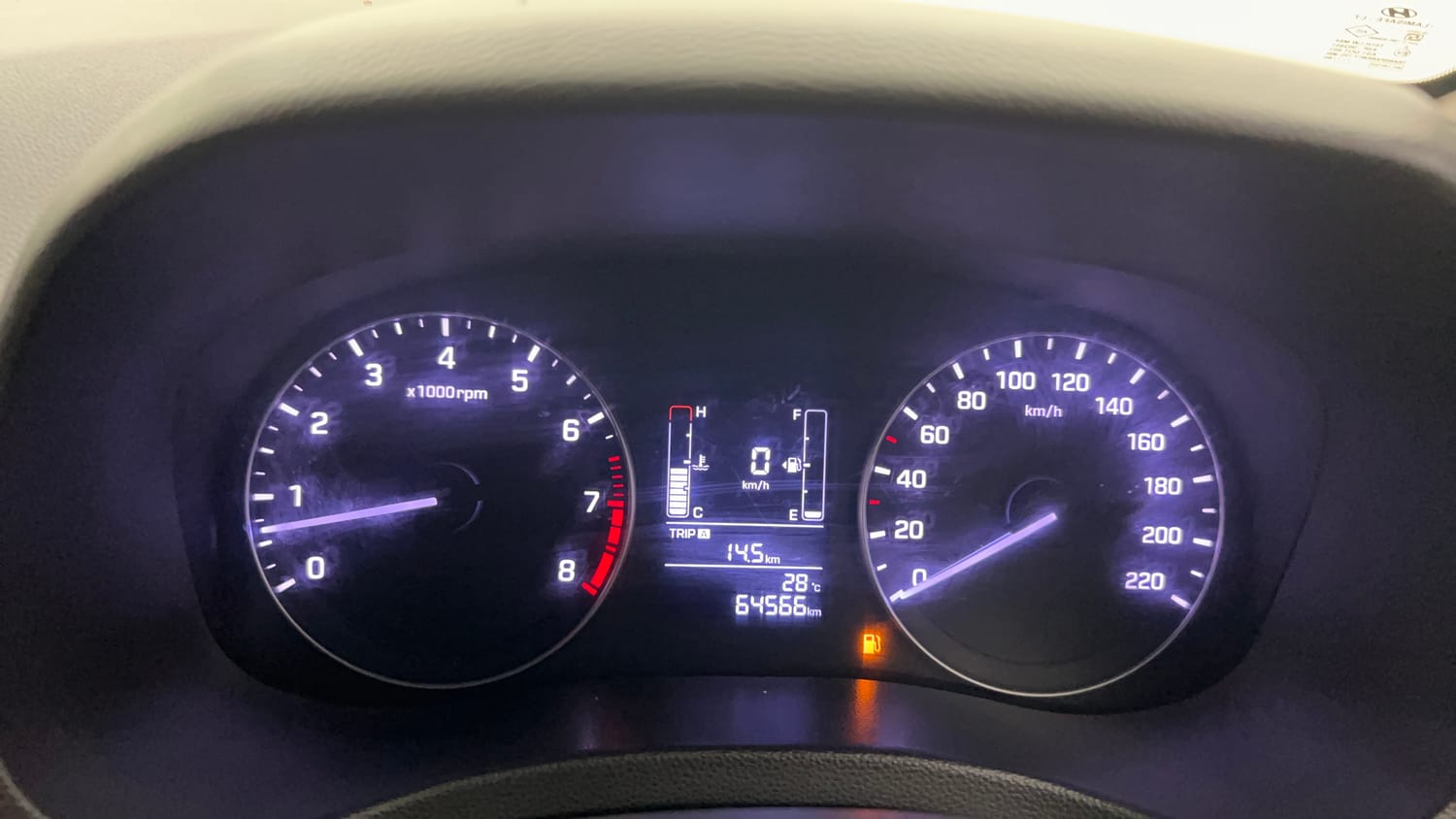 Used 2017 Hyundai Creta 1.6 SX Plus Petrol Petrol Manual interior CLUSTERMETER VIEW