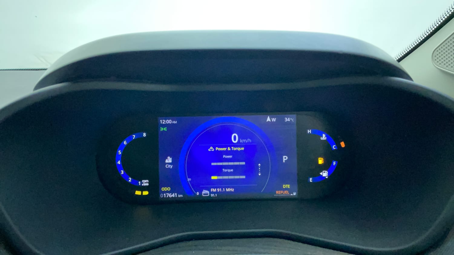 Used 2024 Tata Nexon Creative Plus 1.2 Revotron Petrol 7DCA Petrol Automatic interior CLUSTERMETER VIEW