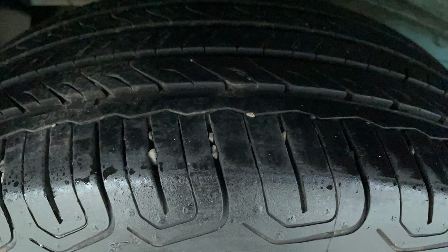 Used 2024 Tata Nexon Creative Plus 1.2 Revotron Petrol 7DCA Petrol Automatic tyres RIGHT REAR TYRE TREAD VIEW