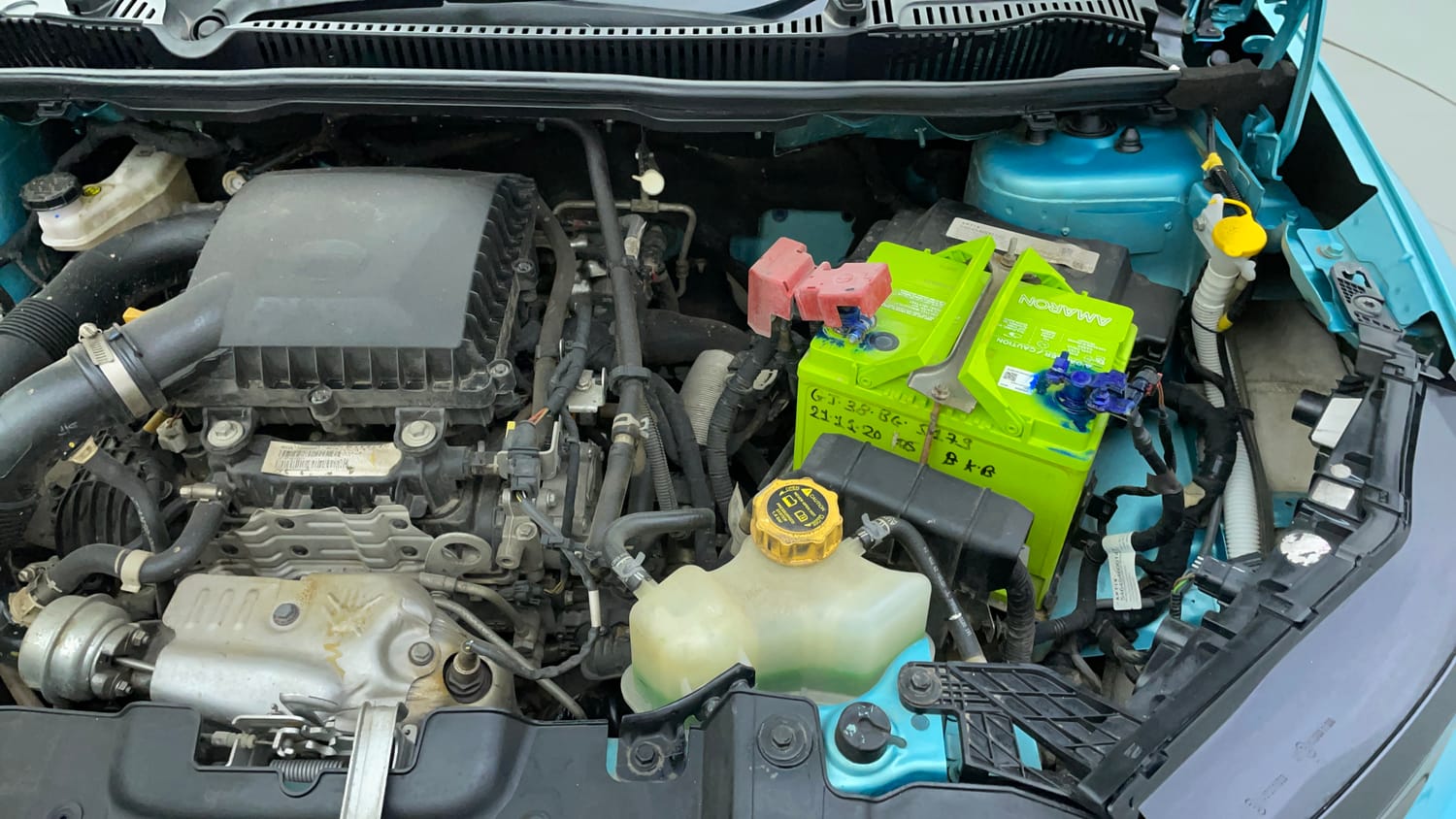 Used 2024 Tata Nexon Creative Plus 1.2 Revotron Petrol 7DCA Petrol Automatic engine ENGINE LEFT SIDE VIEW