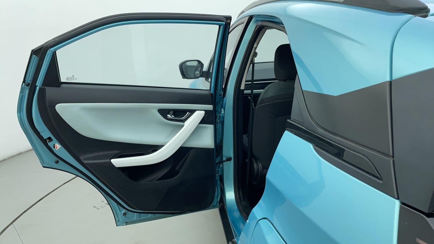 Used 2024 Tata Nexon Creative Plus 1.2 Revotron Petrol 7DCA Petrol Automatic interior LEFT REAR DOOR OPEN VIEW
