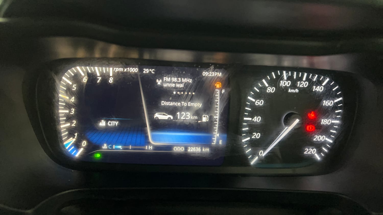 Used 2023 Tata Altroz XZ Plus Petrol Dark Edition Petrol Manual interior CLUSTERMETER VIEW