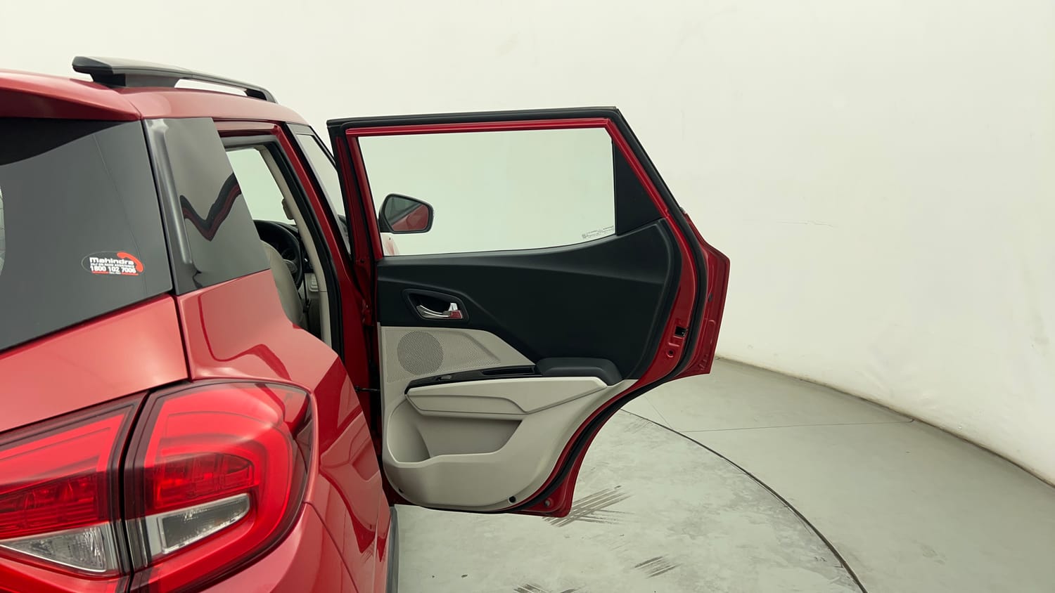 Used 2022 Mahindra XUV 300 W8 (O) 1.2 Petrol AMT Petrol Automatic interior RIGHT REAR DOOR OPEN VIEW