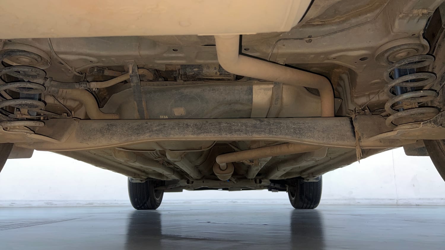 Used 2023 Hyundai Creta S Plus 1.5 Petrol Knight Petrol Manual extra REAR UNDERBODY VIEW (TAKEN FROM REAR)