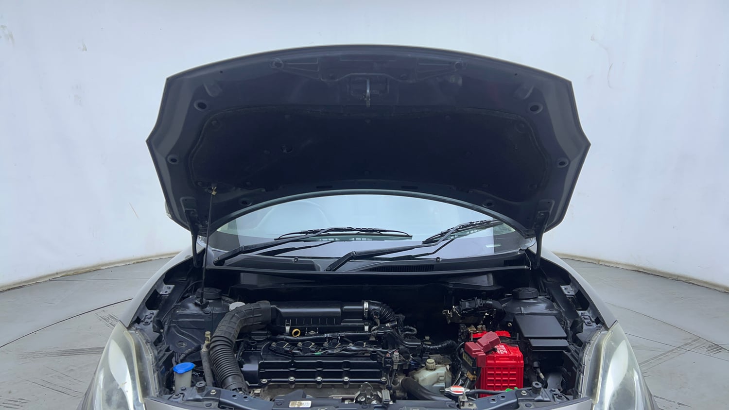 Used 2018 Maruti Suzuki Dzire ZXi Plus AMT Petrol Automatic engine ENGINE & BONNET OPEN FRONT VIEW