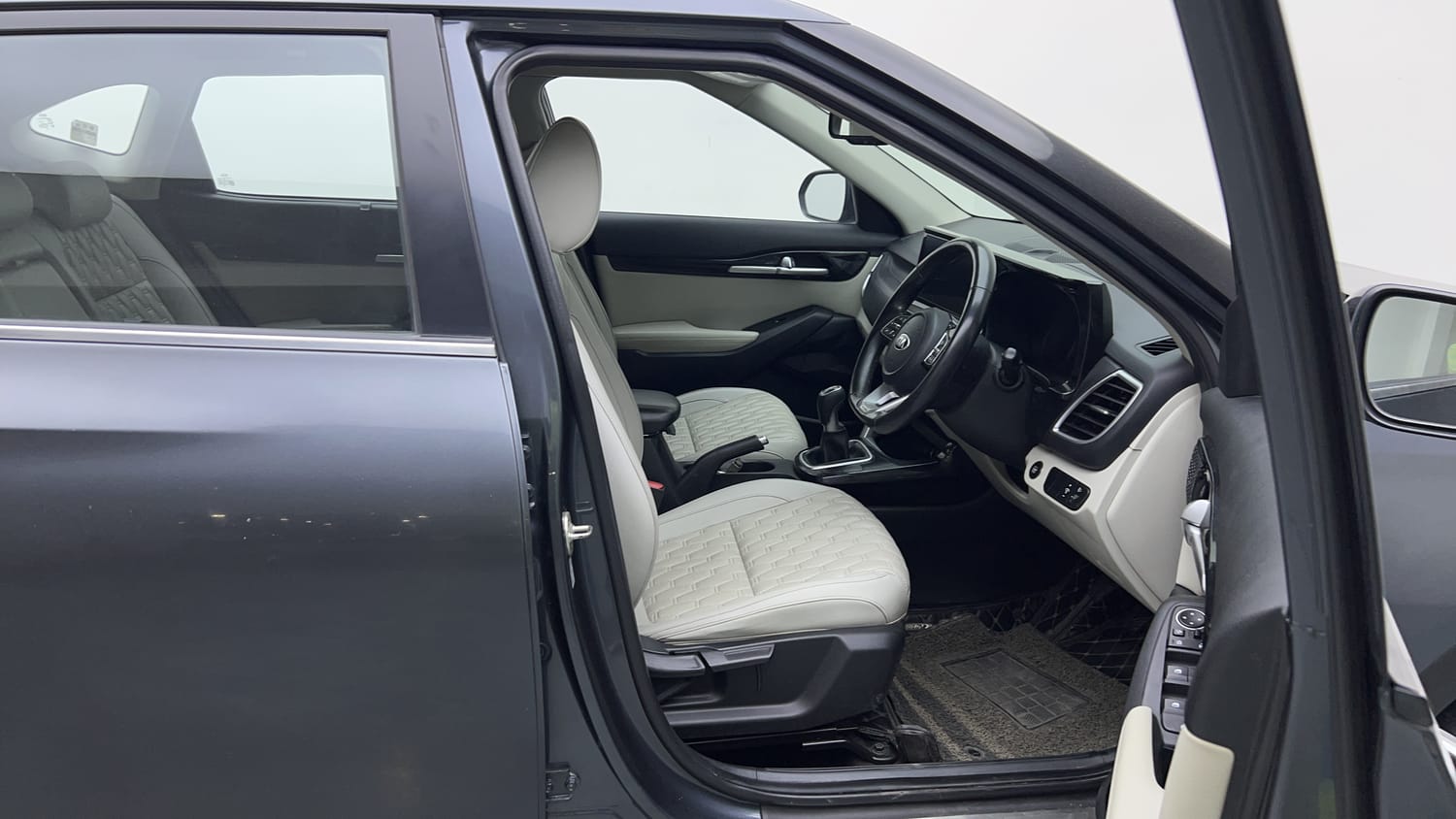 Used 2020 Kia Seltos HTX 1.5 Petrol Manual interior RIGHT SIDE FRONT DOOR CABIN VIEW