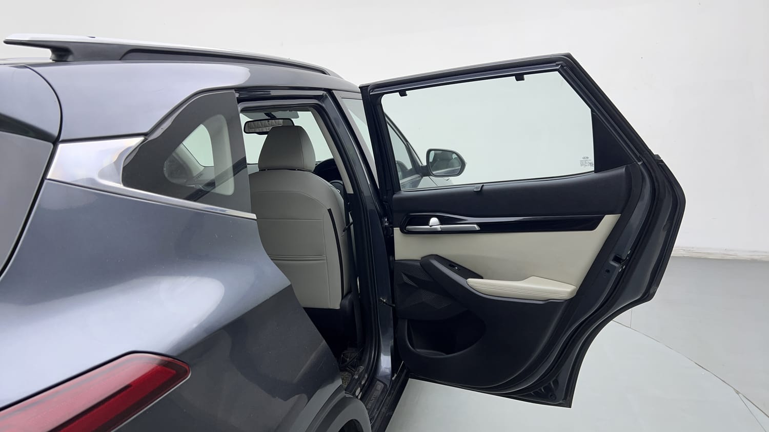 Used 2020 Kia Seltos HTX 1.5 Petrol Manual interior RIGHT REAR DOOR OPEN VIEW