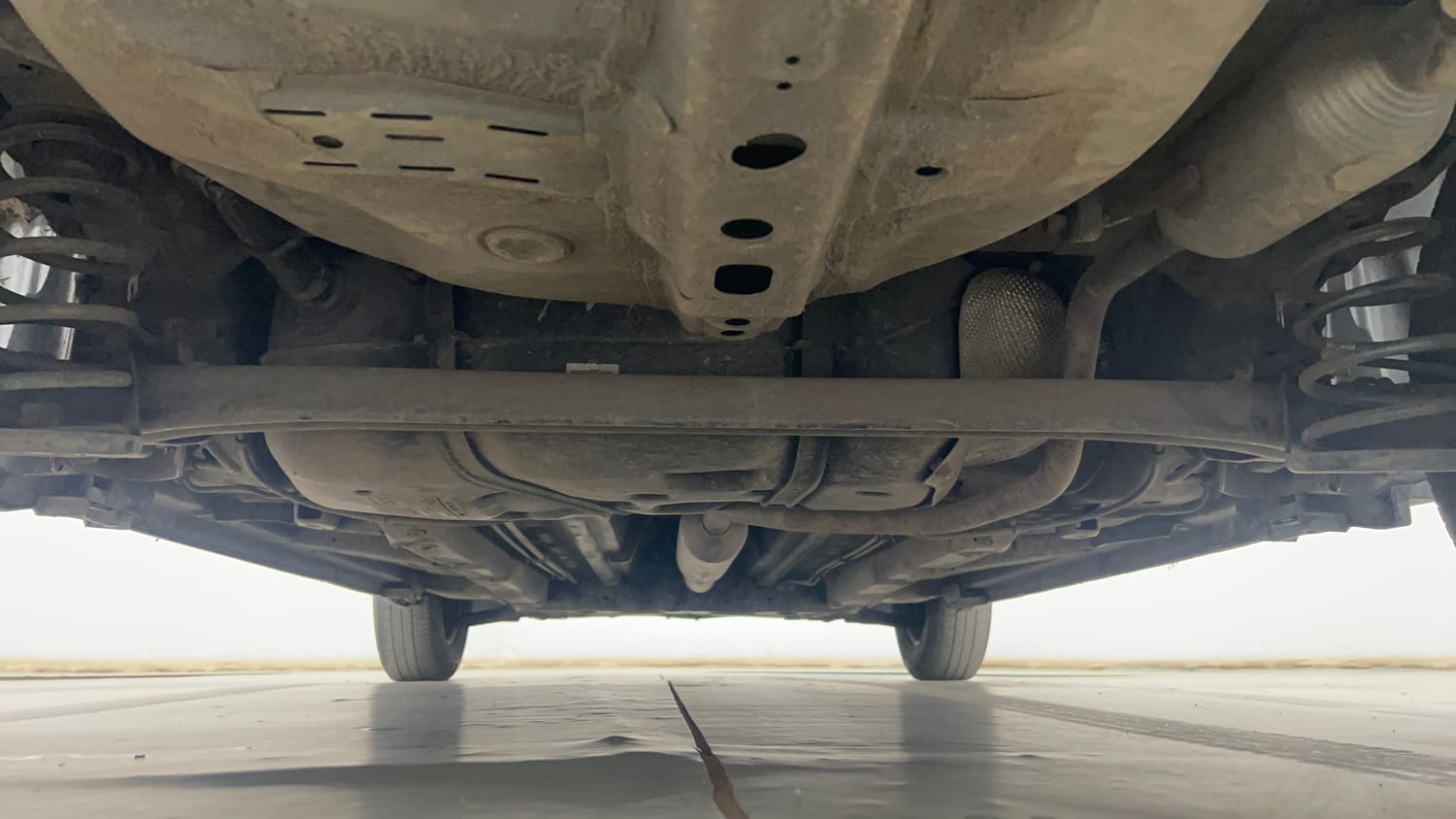 Used 2017 Maruti Suzuki Swift VXi Petrol Manual extra REAR UNDERBODY VIEW (TAKEN FROM REAR)