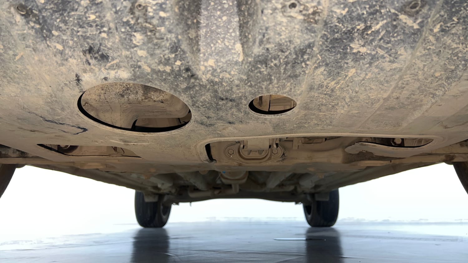 Used 2023 Hyundai Creta S Plus 1.5 Petrol Knight Petrol Manual extra FRONT LEFT UNDERBODY VIEW
