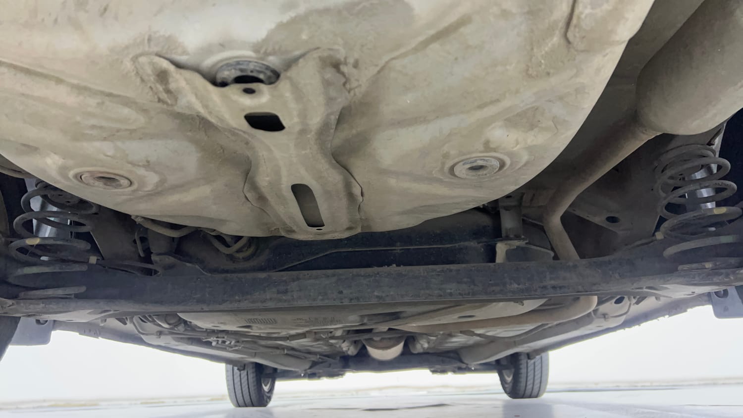 Used 2018 Maruti Suzuki Dzire ZXi Plus AMT Petrol Automatic extra REAR UNDERBODY VIEW (TAKEN FROM REAR)