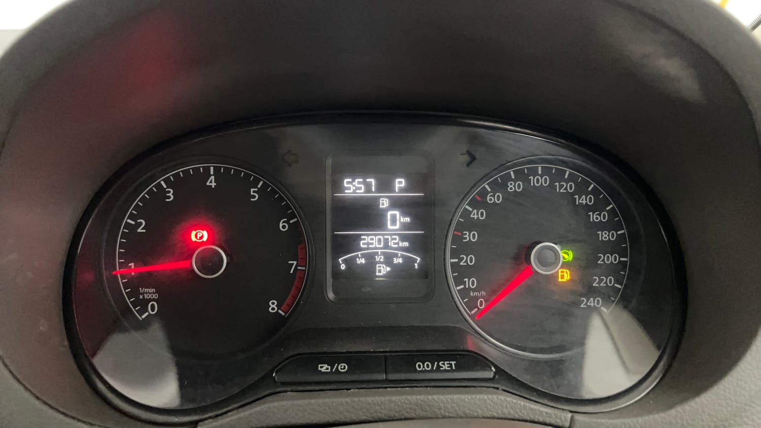 Used 2015 Volkswagen Vento TSI Petrol Automatic interior CLUSTERMETER VIEW