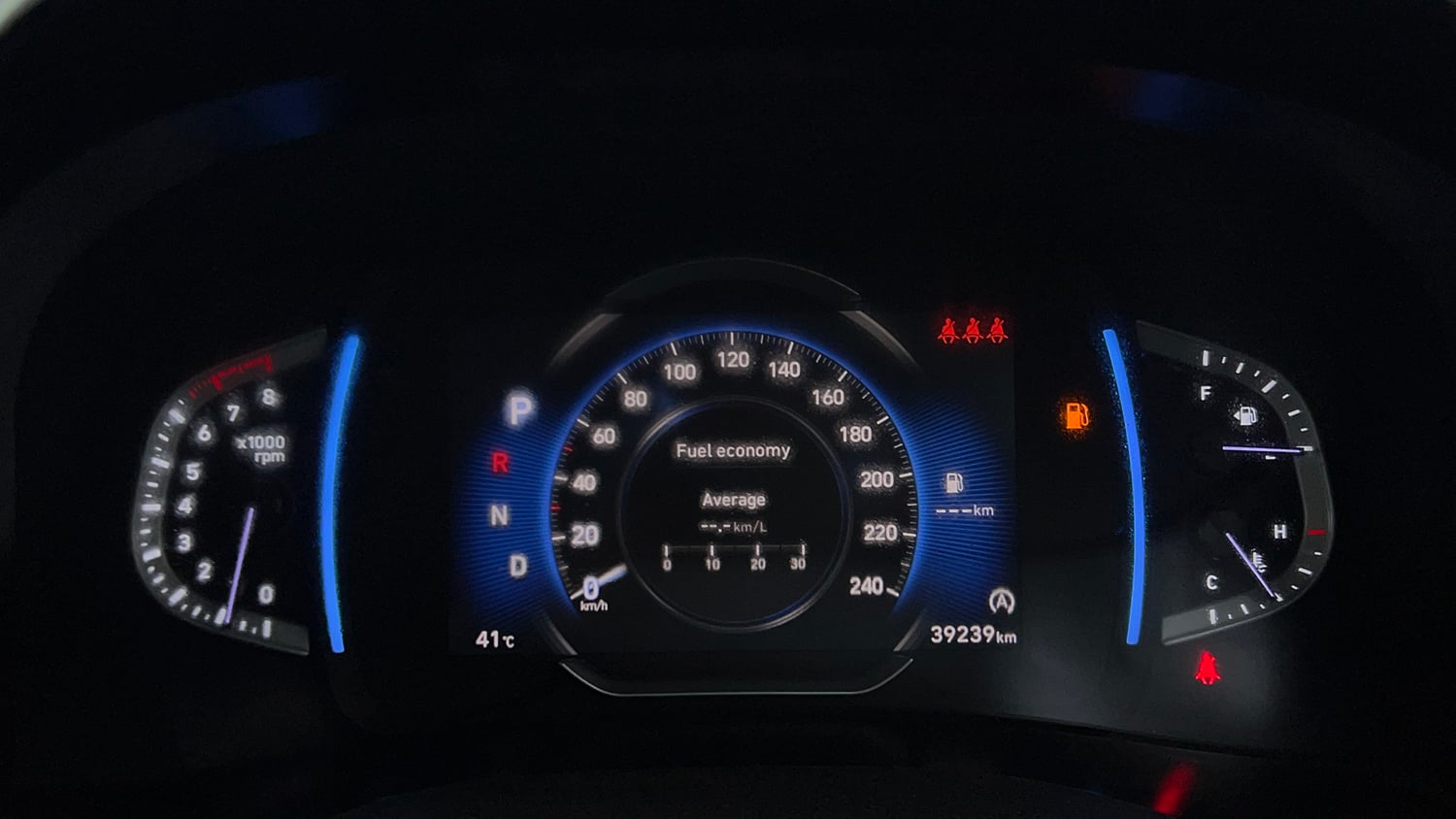 Used 2023 Hyundai Creta SX (O) 1.5 Petrol IVT Knight Petrol Automatic interior CLUSTERMETER VIEW