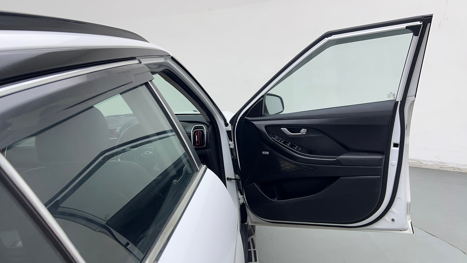 Used 2023 Hyundai Creta SX (O) 1.5 Petrol IVT Knight Petrol Automatic interior RIGHT FRONT DOOR OPEN VIEW