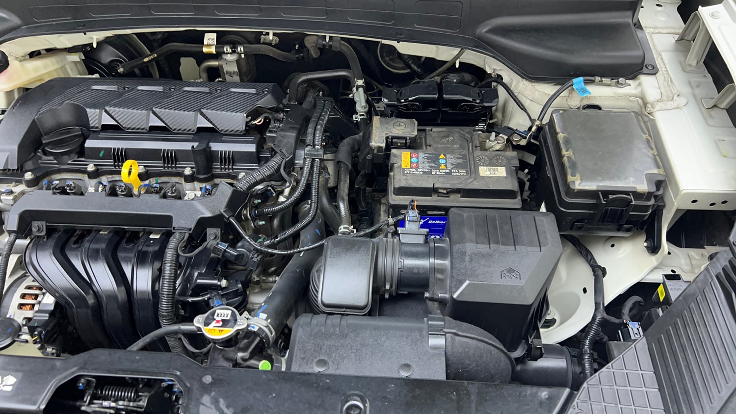 Used 2023 Hyundai Creta SX (O) 1.5 Petrol IVT Knight Petrol Automatic engine ENGINE LEFT SIDE VIEW