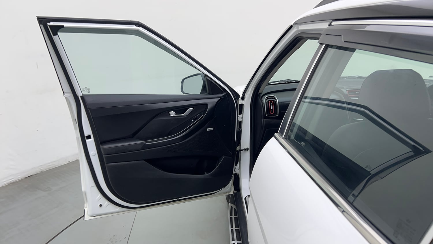 Used 2023 Hyundai Creta SX (O) 1.5 Petrol IVT Knight Petrol Automatic interior LEFT FRONT DOOR OPEN VIEW