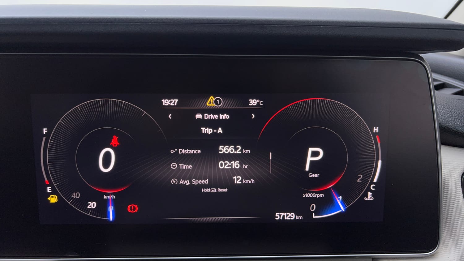 Used 2023 Mahindra XUV700 AX 5 Diesel AT 5 STR Diesel Automatic interior CLUSTERMETER VIEW