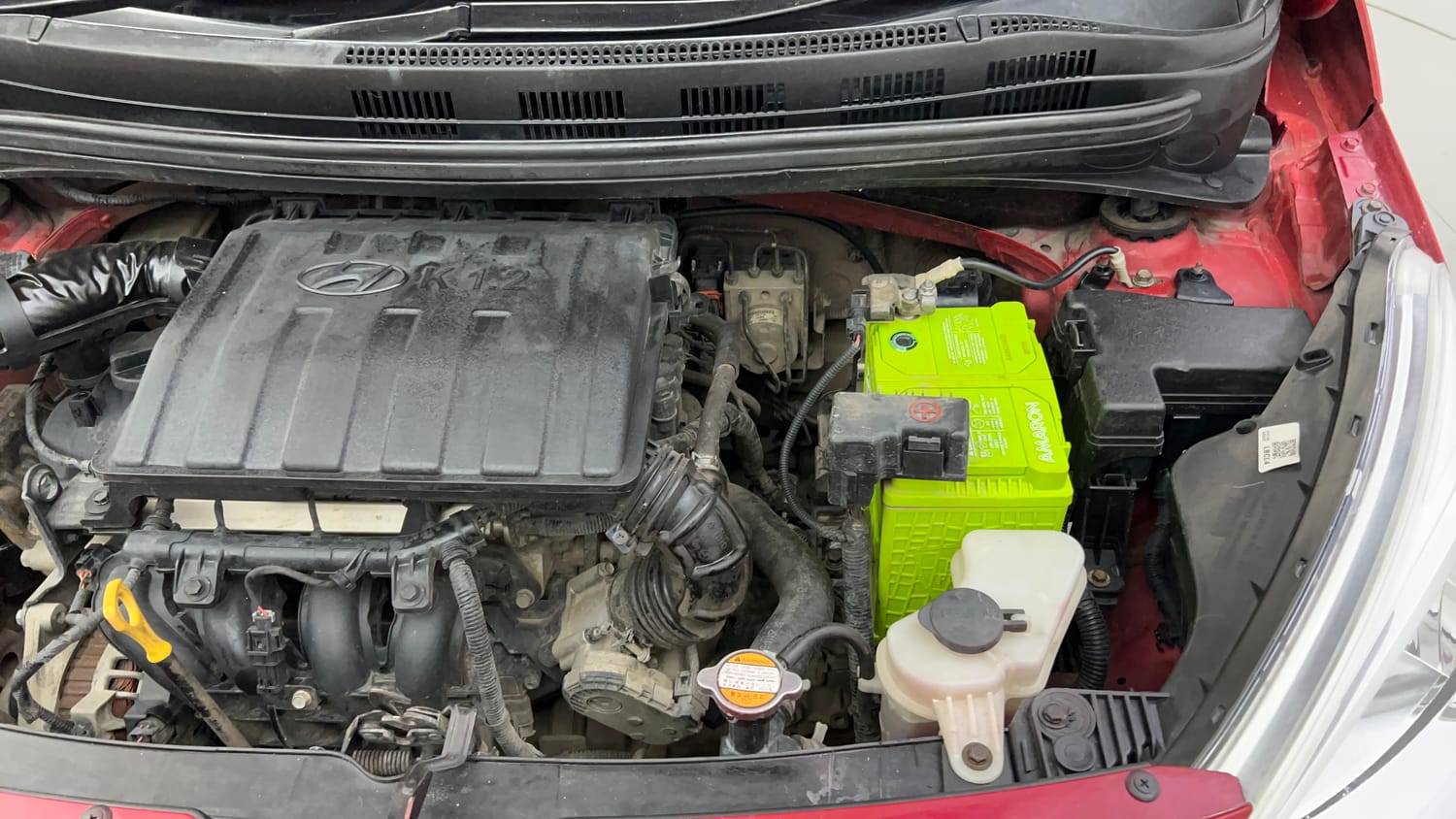 Used 2018 Hyundai Grand i10 Sportz 1.2 Kappa VTVT Petrol Manual engine ENGINE LEFT SIDE VIEW