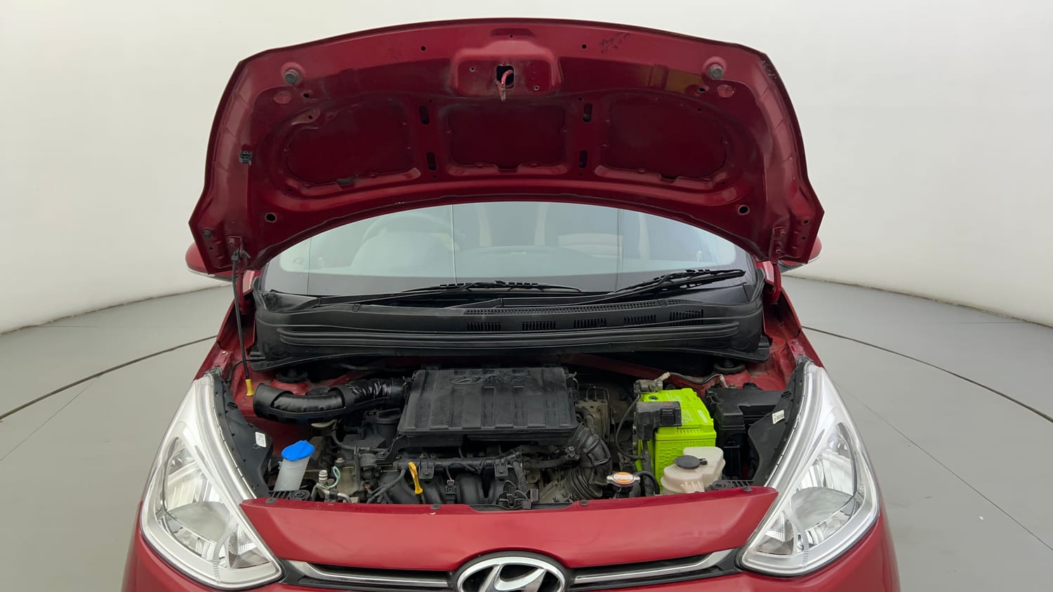 Used 2018 Hyundai Grand i10 Sportz 1.2 Kappa VTVT Petrol Manual engine ENGINE & BONNET OPEN FRONT VIEW