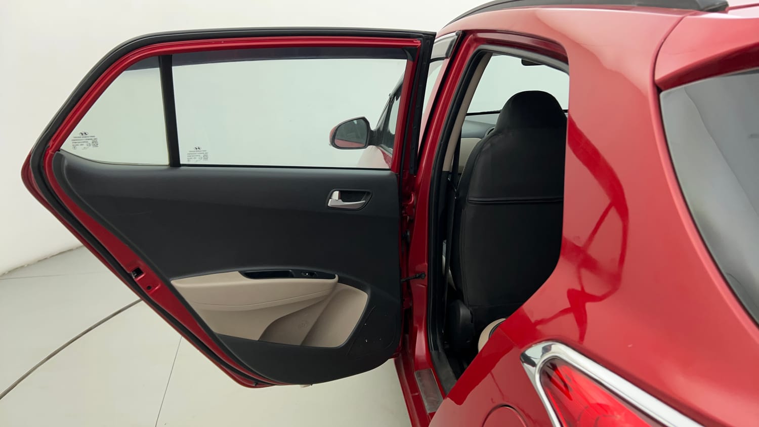 Used 2018 Hyundai Grand i10 Sportz 1.2 Kappa VTVT Petrol Manual interior LEFT REAR DOOR OPEN VIEW