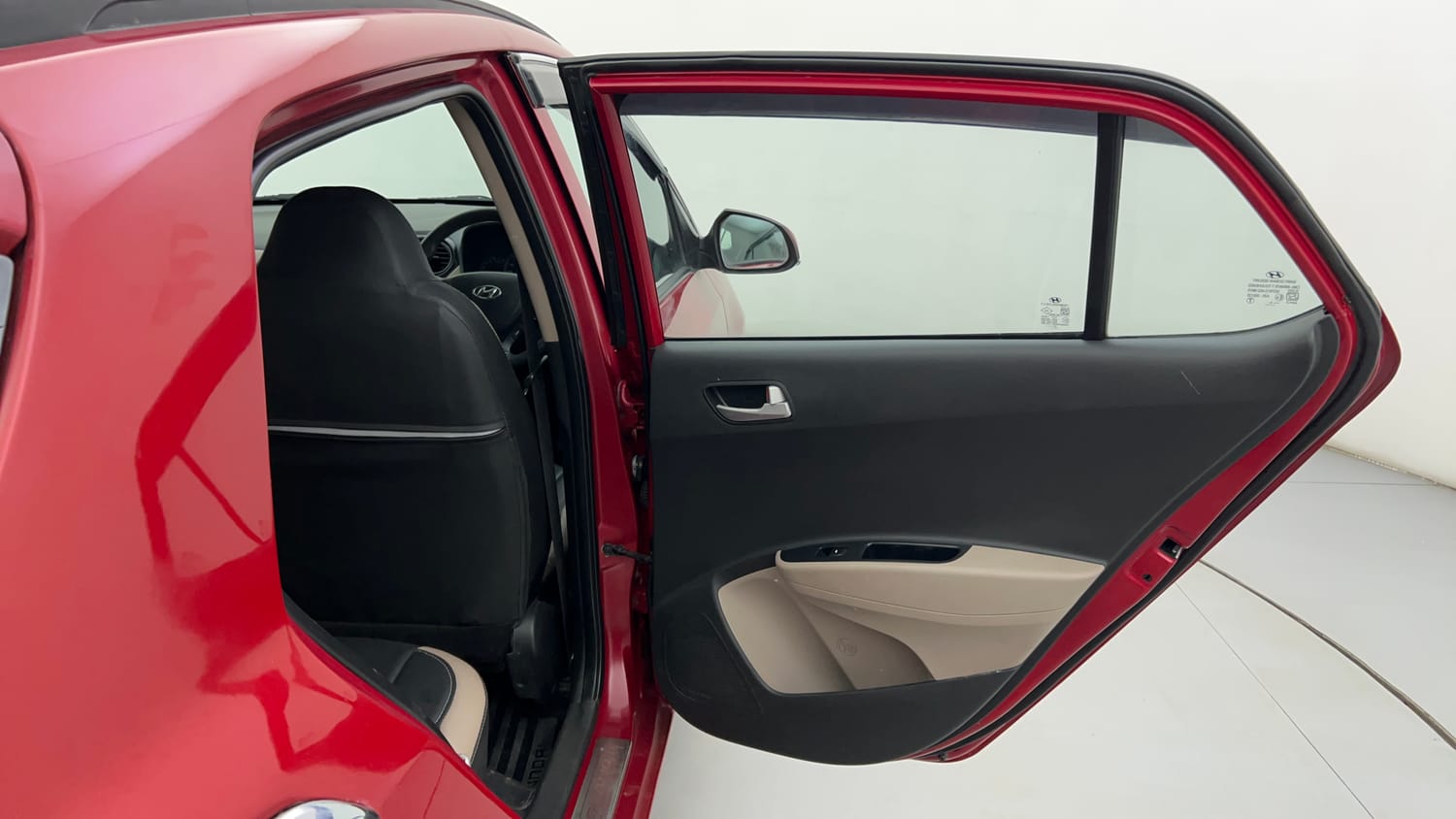 Used 2018 Hyundai Grand i10 Sportz 1.2 Kappa VTVT Petrol Manual interior RIGHT REAR DOOR OPEN VIEW