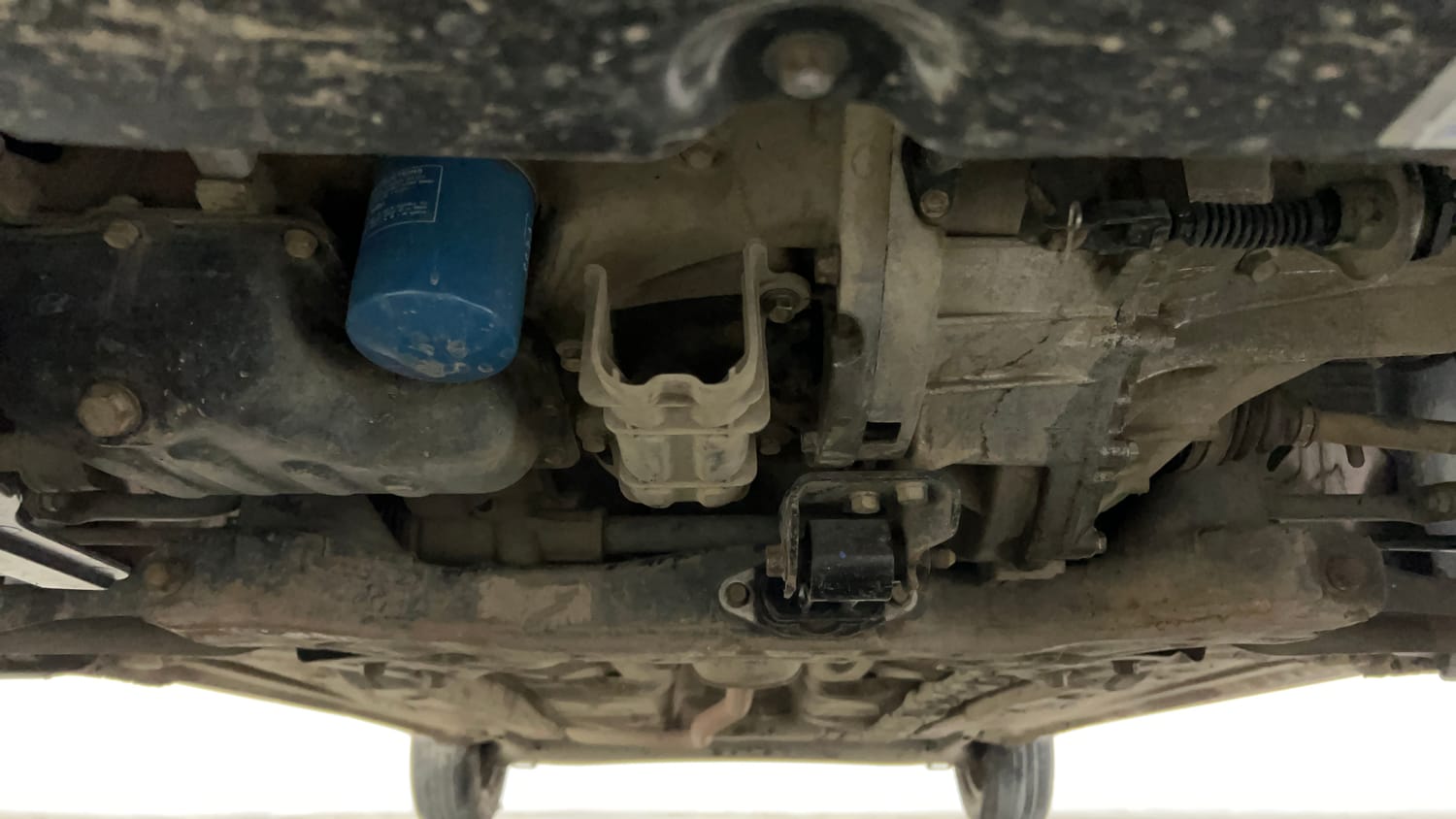 Used 2018 Hyundai Grand i10 Sportz 1.2 Kappa VTVT Petrol Manual extra FRONT LEFT UNDERBODY VIEW