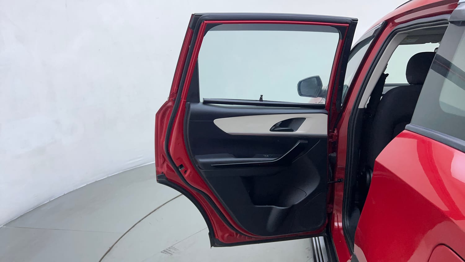 Used 2022 Mahindra XUV700 AX 5 Petrol AT 5 STR Petrol Automatic interior LEFT REAR DOOR OPEN VIEW