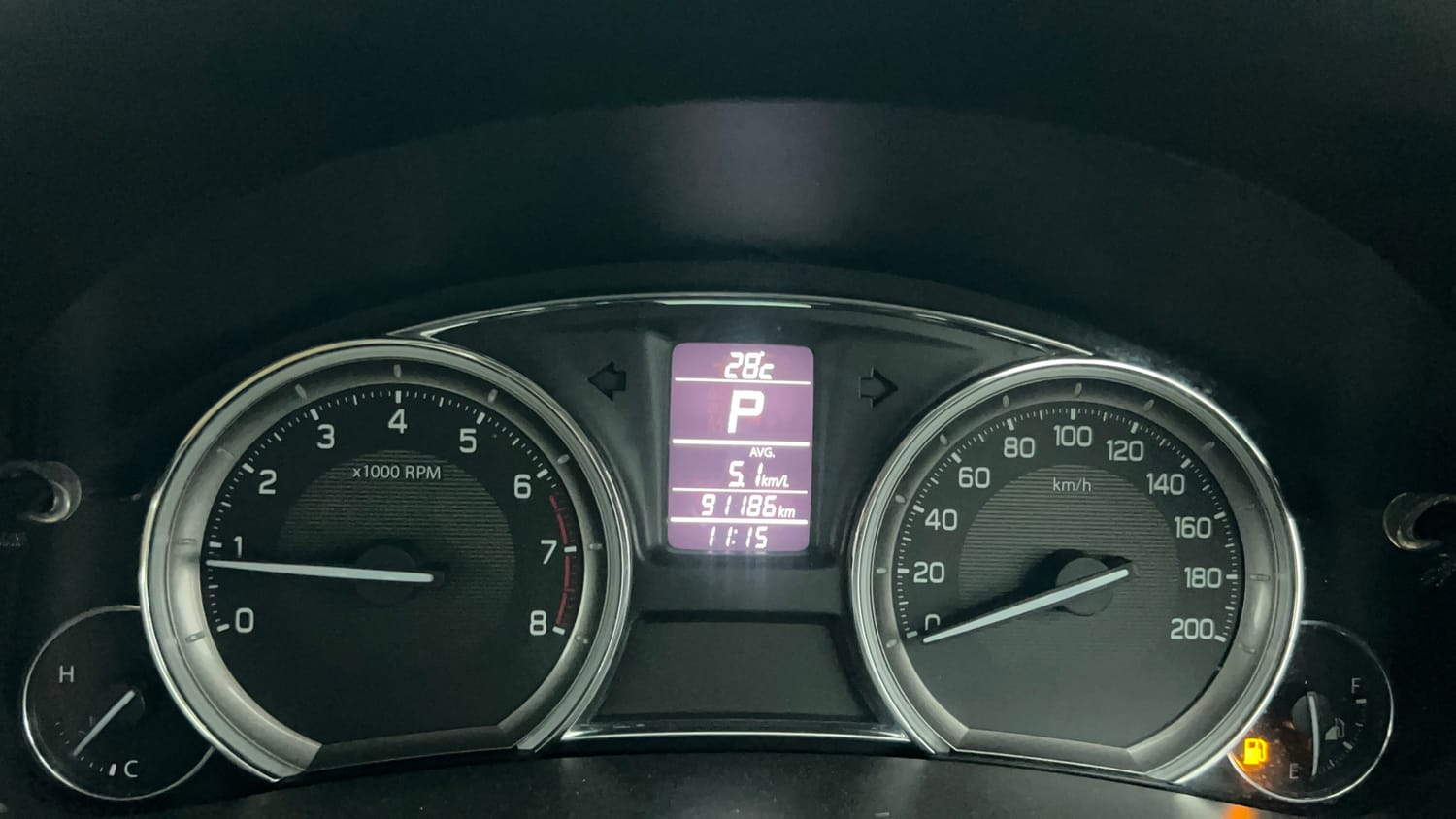 Used 2017 Maruti Suzuki Ciaz ZXi  AT Petrol Automatic interior CLUSTERMETER VIEW