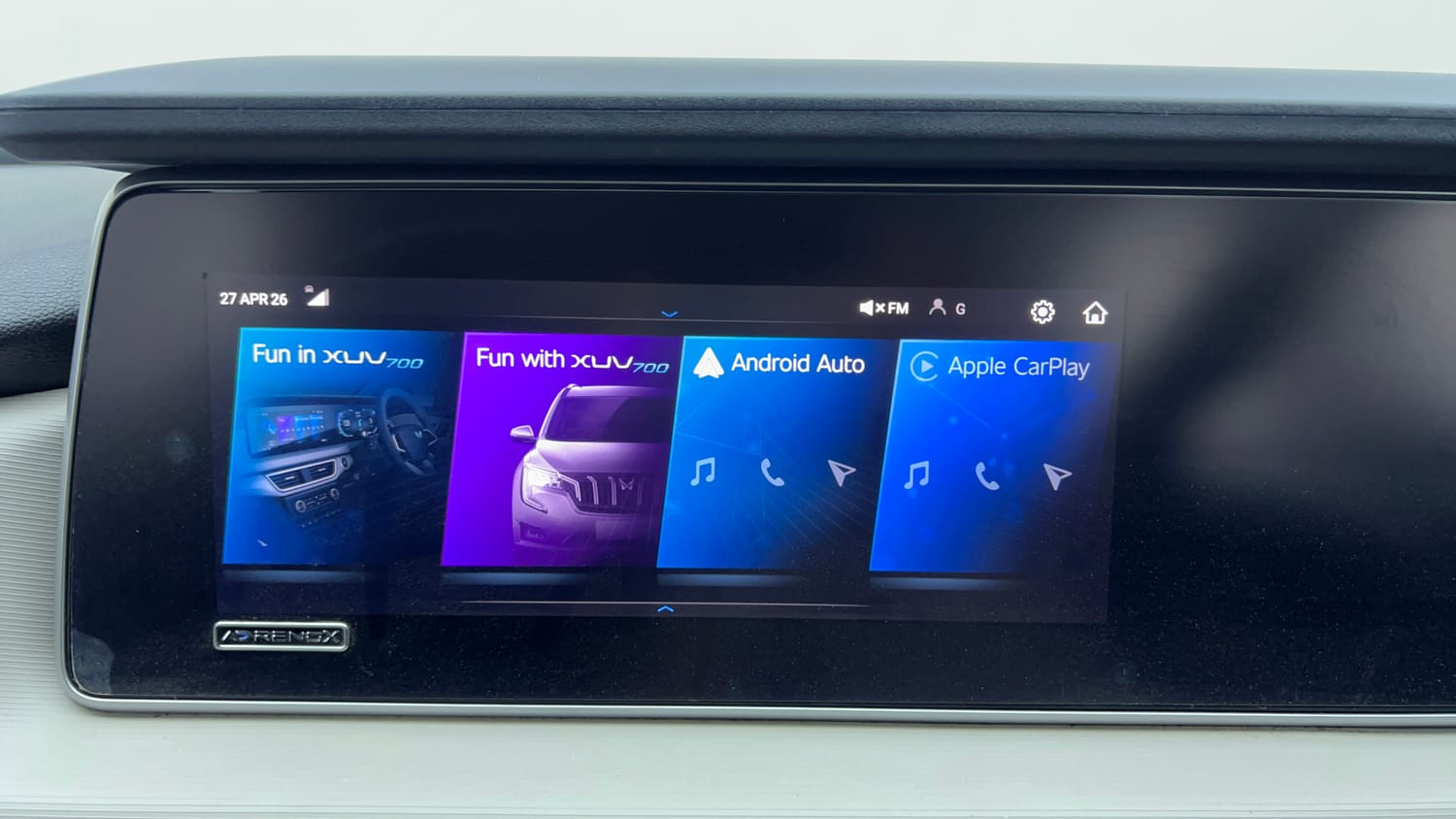 Used 2022 Mahindra XUV700 AX 5 Petrol AT 5 STR Petrol Automatic top_features Integrated (in-dash) music system