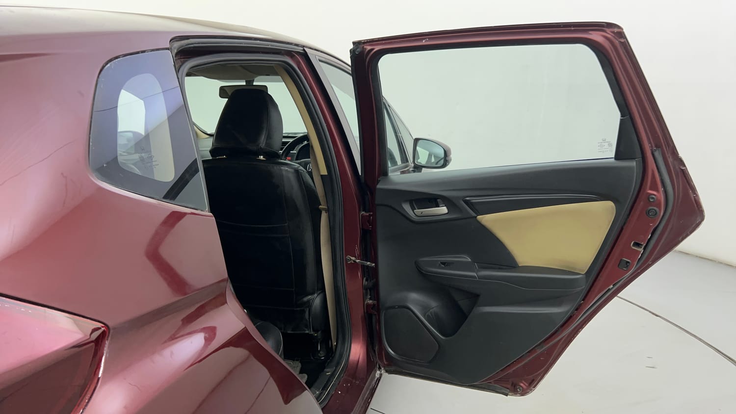 Used 2015 Honda Jazz S AT Petrol Automatic interior RIGHT REAR DOOR OPEN VIEW