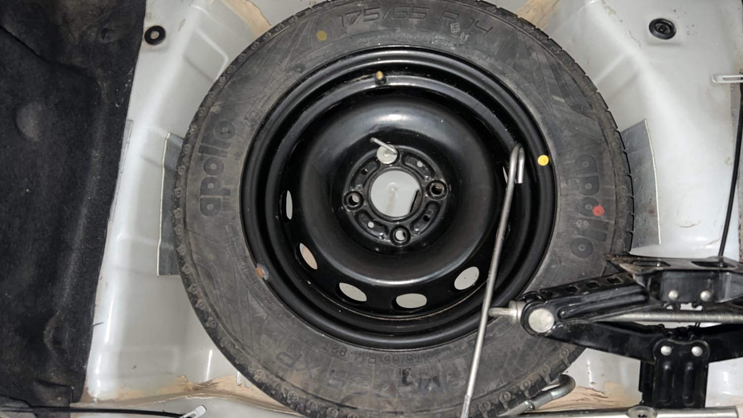 Used 2020 Tata Tiago XZ Plus Dual Tone Petrol Manual tyres SPARE TYRE VIEW