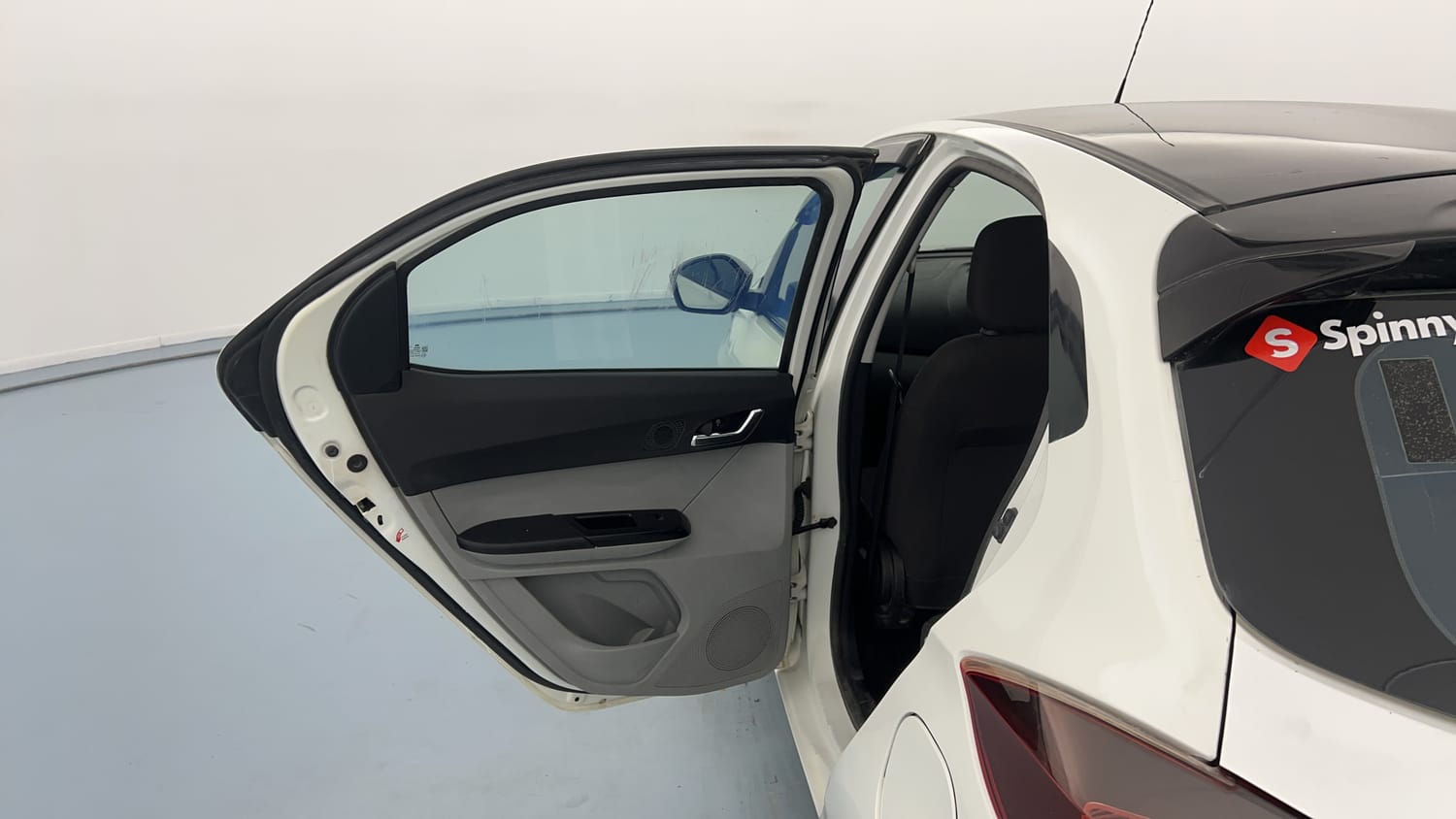 Used 2020 Tata Tiago XZ Plus Dual Tone Petrol Manual interior LEFT REAR DOOR OPEN VIEW
