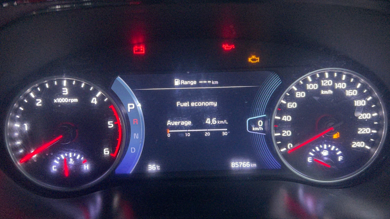 Used 2022 Kia Seltos X Line 1.5 Diesel AT Diesel Automatic interior CLUSTERMETER VIEW