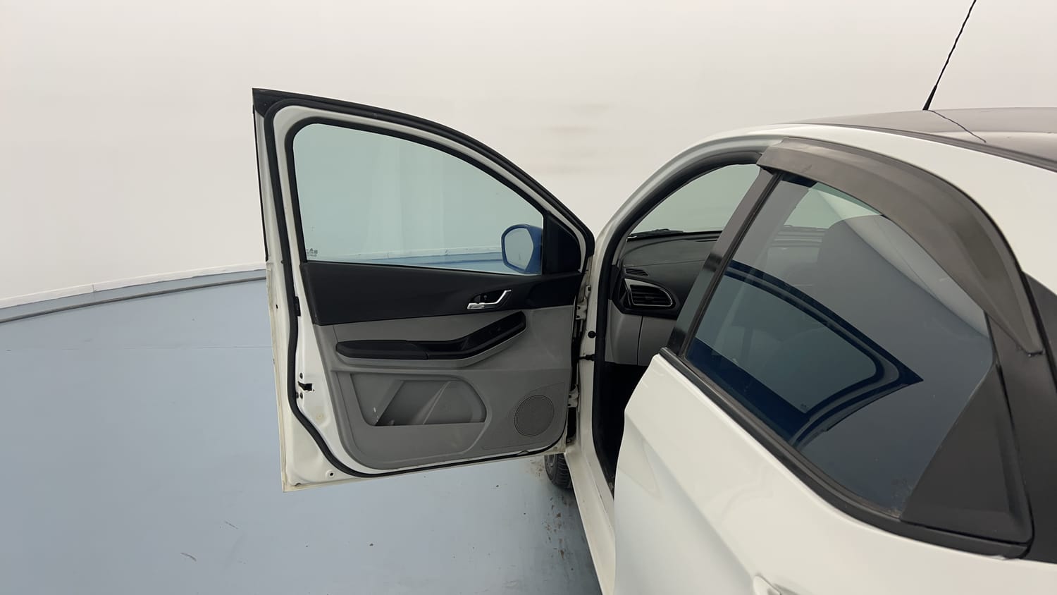 Used 2020 Tata Tiago XZ Plus Dual Tone Petrol Manual interior LEFT FRONT DOOR OPEN VIEW