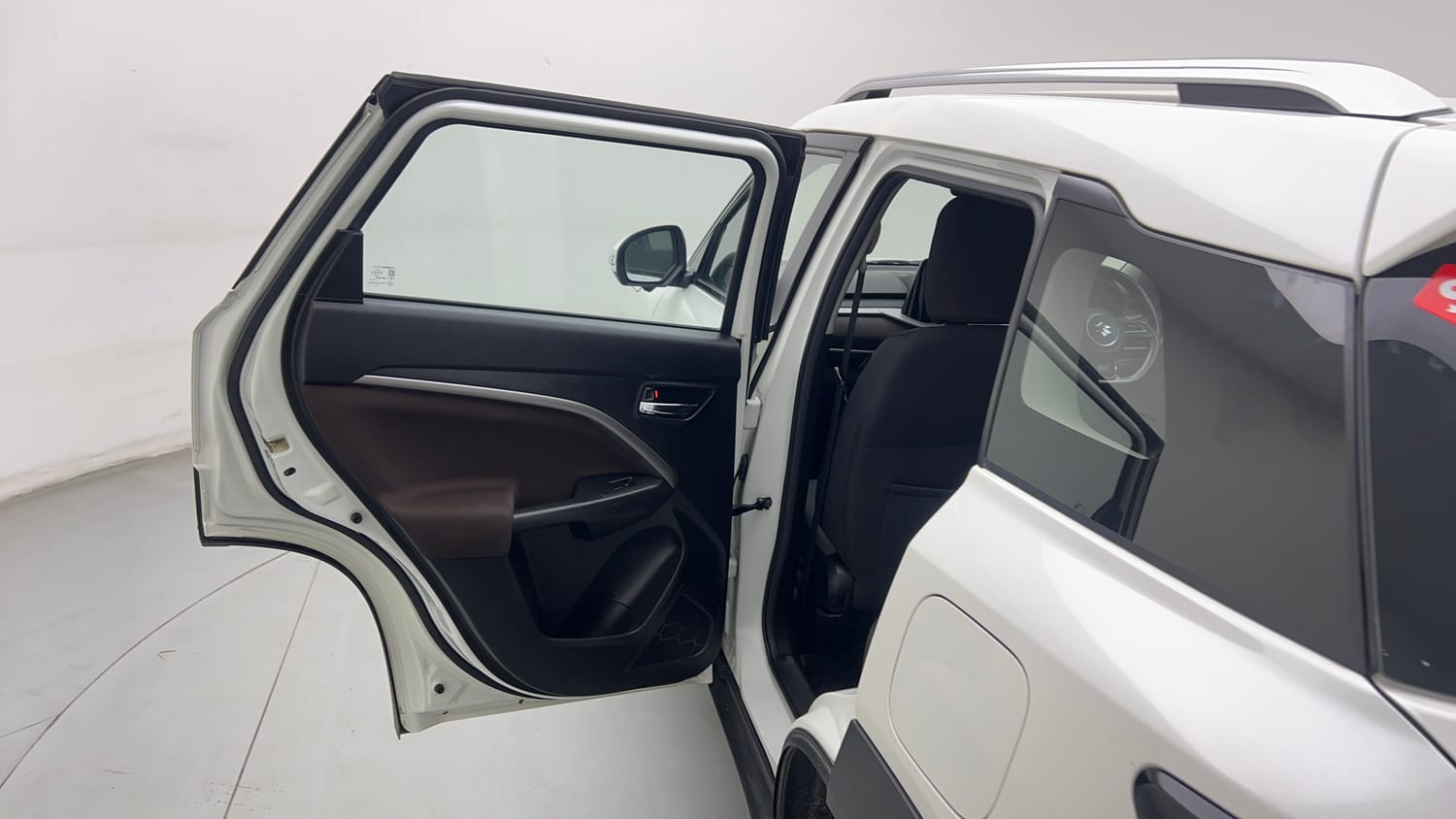 Used 2022 Maruti Suzuki Brezza ZXi Plus AT Petrol Automatic interior LEFT REAR DOOR OPEN VIEW