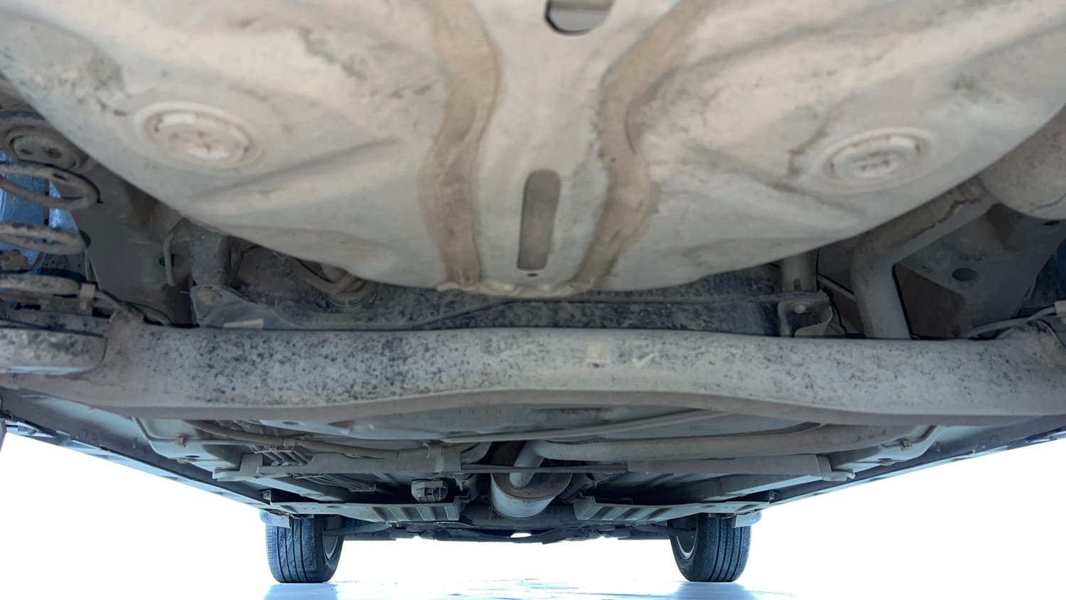 Used 2024 Maruti Suzuki Fronx Alpha 1.0L Turbo 6 AT Petrol Automatic extra REAR UNDERBODY VIEW (TAKEN FROM REAR)