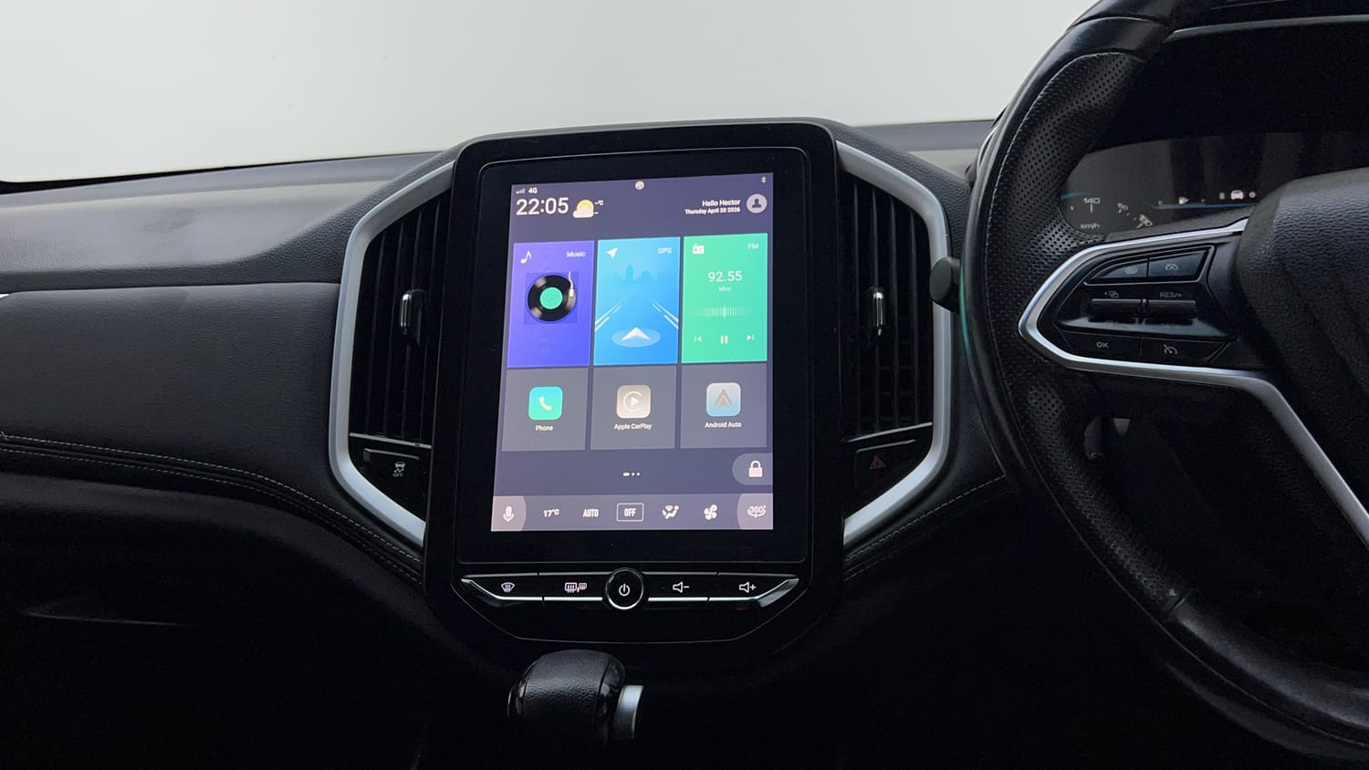 Used 2020 MG Motors Hector Sharp 1.5 DCT Petrol Petrol Automatic interior MUSIC SYSTEM & AC CONTROL VIEW