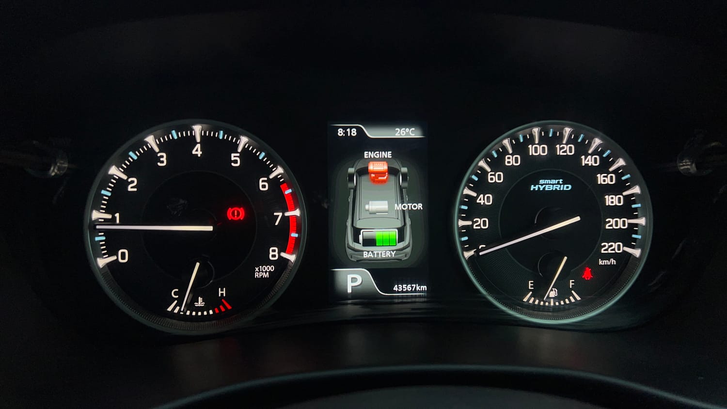 Used 2024 Maruti Suzuki Fronx Alpha 1.0L Turbo 6 AT Petrol Automatic interior CLUSTERMETER VIEW