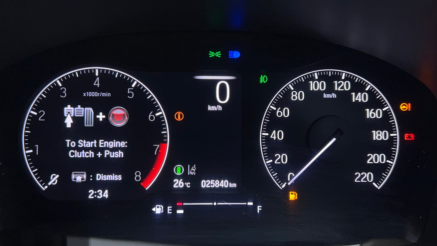 Used 2023 Honda City ZX Petrol MT Petrol Manual interior CLUSTERMETER VIEW